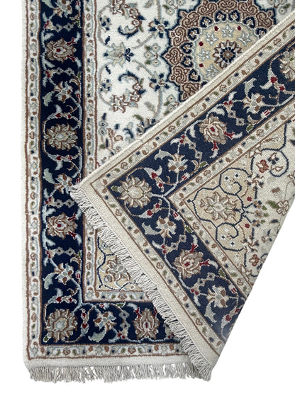 Hand-Knotted Nain Design Hall Runner 436x83 cm | Rug#32208