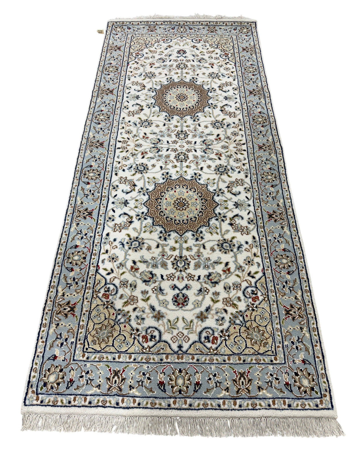Hand-Knotted Nain Design Hall Runner 194x84 cm | Rug#32210