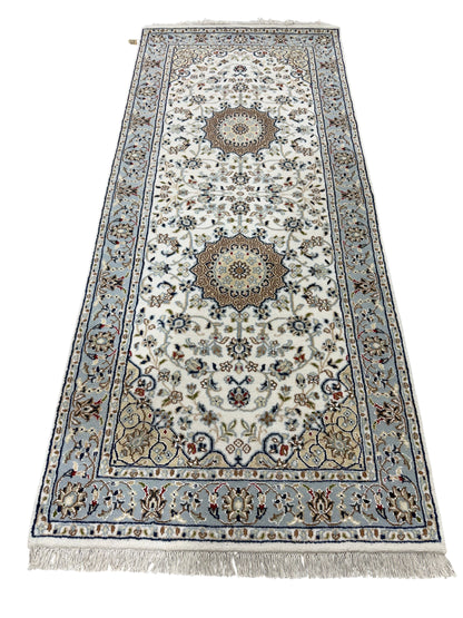 Hand-Knotted Nain Design Hall Runner 194x84 cm | Rug#32210