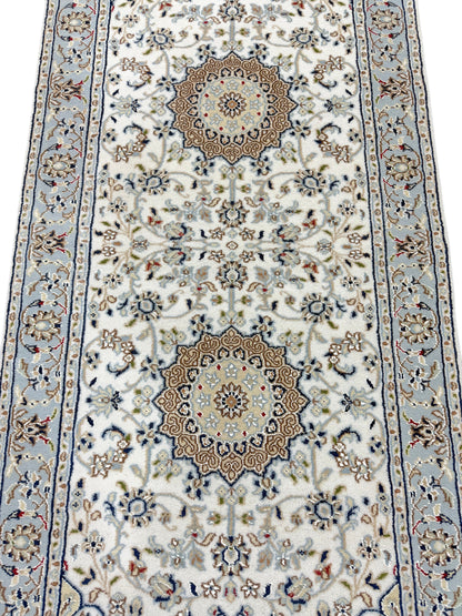 Hand-Knotted Nain Design Hall Runner 194x84 cm | Rug#32210