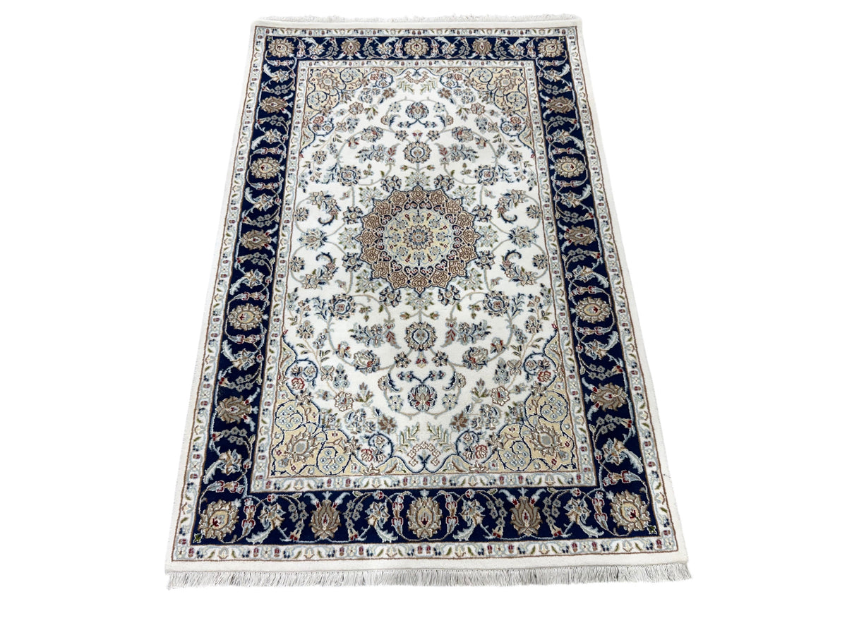 Hand-Knotted Nain Design Rug 186x122 cm | Rug#32211