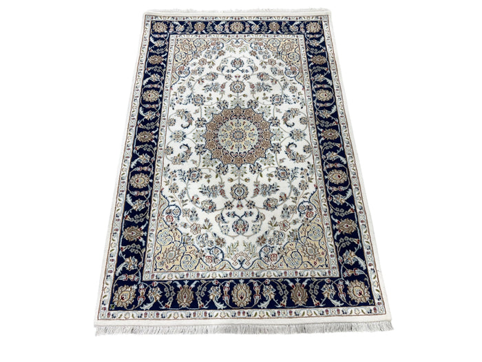 Hand-Knotted Nain Design Rug 186x122 cm | Rug#32211