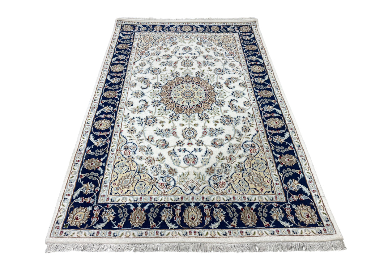 Hand-Knotted Nain Design Rug 186x122 cm | Rug#32211