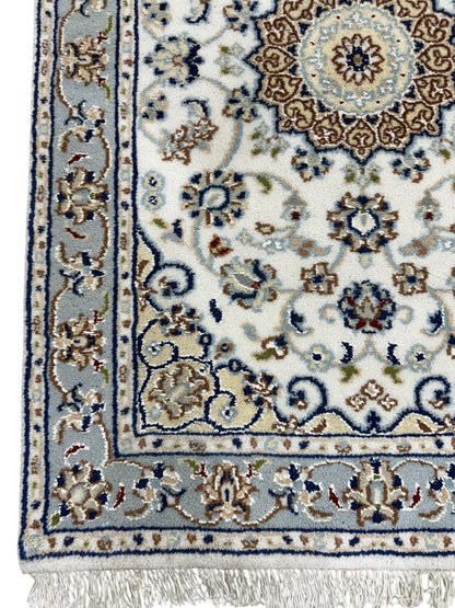 Hand-Knotted Nain Design Accent Rug 96x67 cm | Rug#32212
