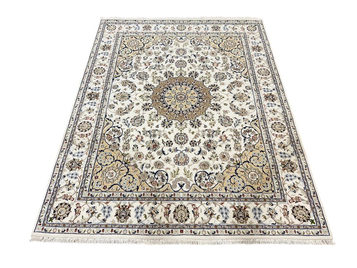 Hand-Knotted Nain Design Rug 254x201 cm | Rug#32214