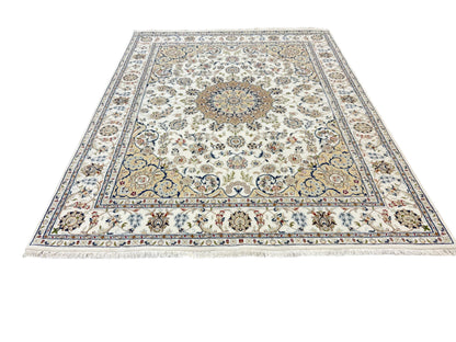 Hand-Knotted Nain Design Rug 254x201 cm | Rug#32214