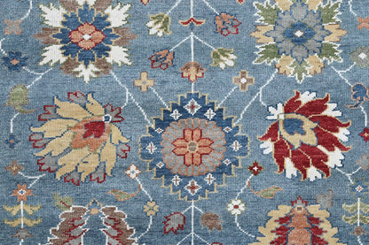 Custom-Made Agra Oushak Design Wool Rug 365×266 cm | Rug# 32688