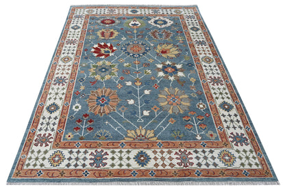 Custom-Made Agra Oushak Design Wool Rug 365×266 cm | Rug# 32688