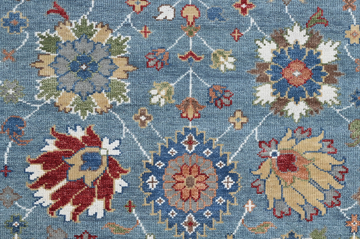 Hand-Knotted Agra Oushak Design Rug 304x232 cm | Rug# 32689