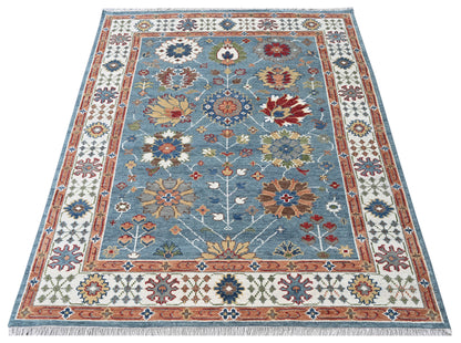 Hand-Knotted Agra Oushak Design Rug 304x232 cm | Rug# 32689
