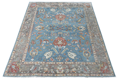 Hand-Knotted Agra Oushak Design Rug 306x242 cm | Rug# 32690