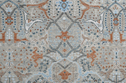 Hand-Knotted Agra Oushak Design Rug 306x245 cm | Rug# 32693