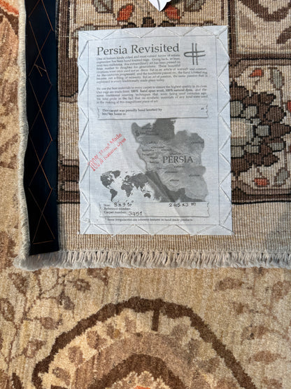 Persian Bijar, circa 2000, vegetable dyes, Persia,  300x244cm | Rug# 3451