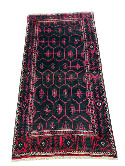 Vintage Balouch  Nomadic weave Cira 1960  Persia 209x110cm  | Rug# 3628