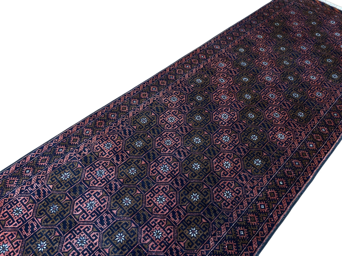 Vintage Persian Balouch Runner 385x86 cm | Rug# 3706