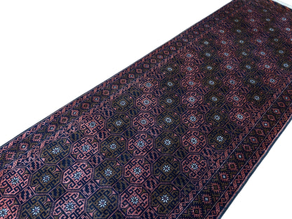 Vintage Persian Balouch Runner 385x86 cm | Rug# 3706