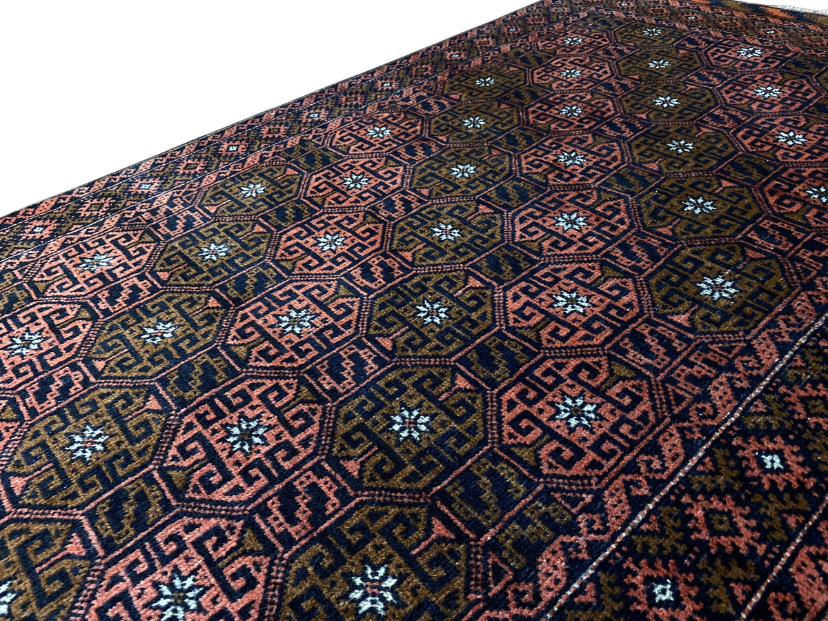 Vintage Persian Balouch Runner 385x86 cm | Rug# 3706