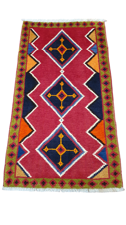Nomadic Kashkuli-Qashqai, South-Persia 87x49cm | Rug# 3756