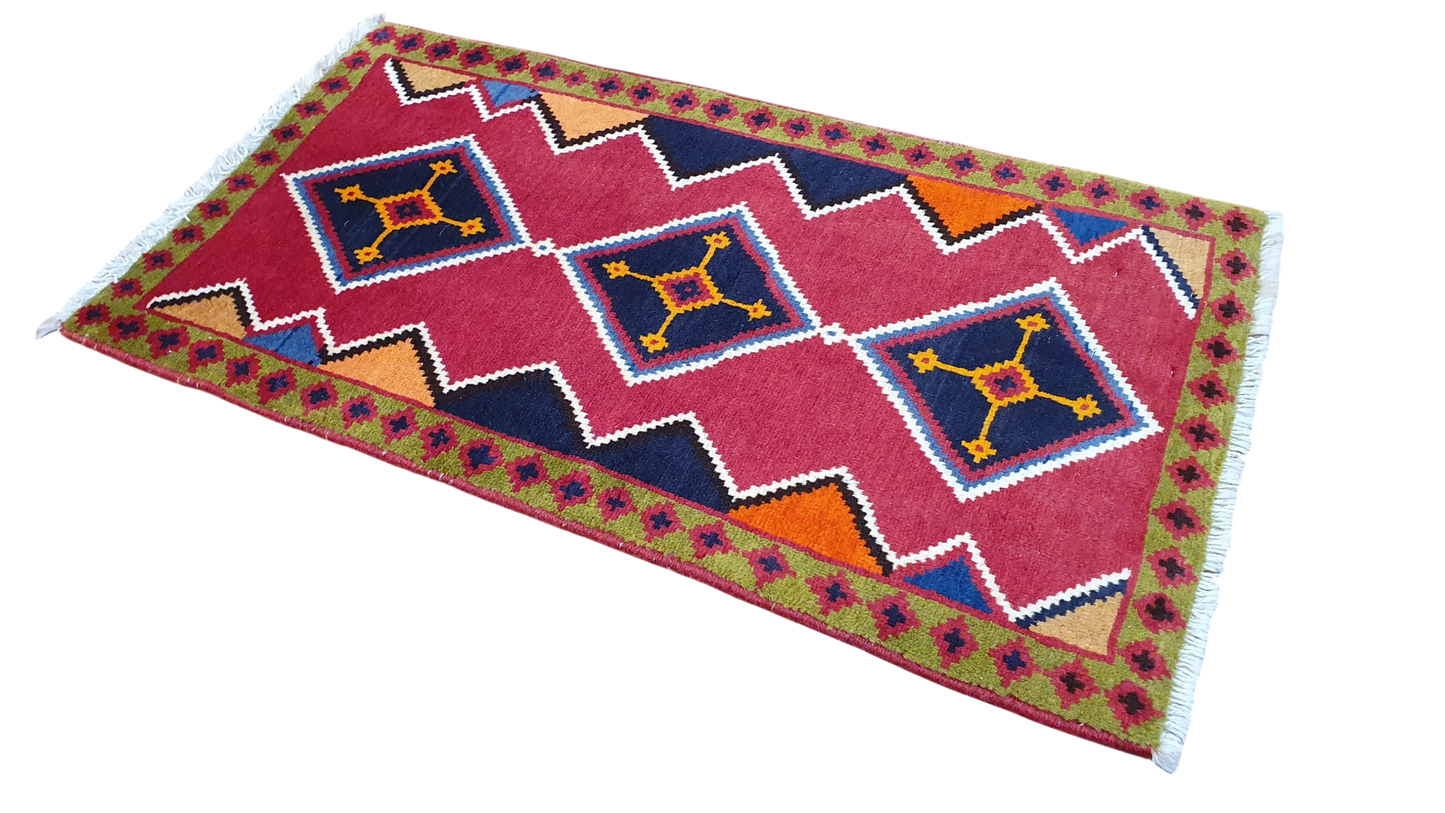 Nomadic Kashkuli-Qashqai, South-Persia 87x49cm | Rug# 3756