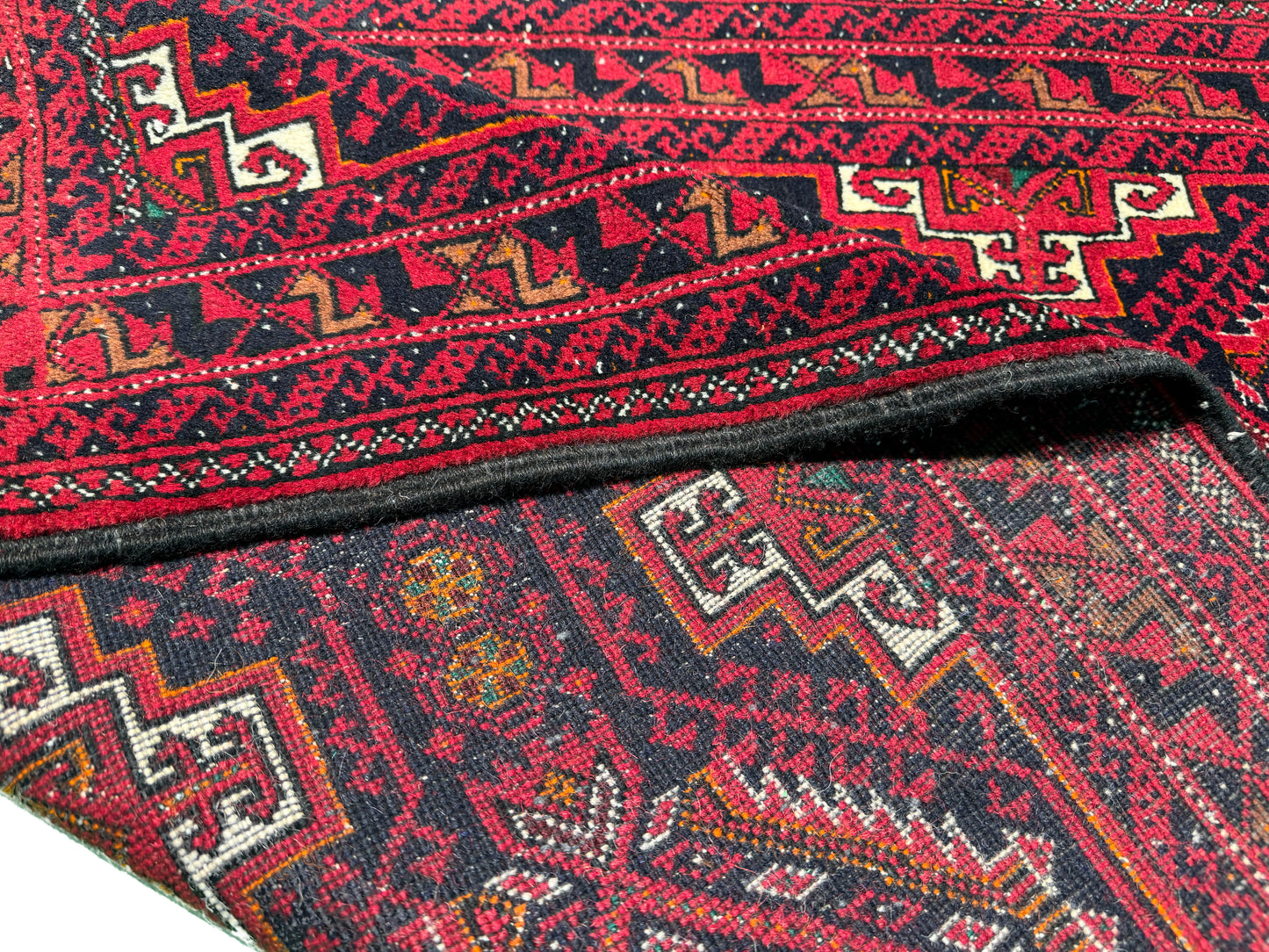 Cottage weave Balouch prayer size rug, Persia  178x93 cm | Rug# 3792