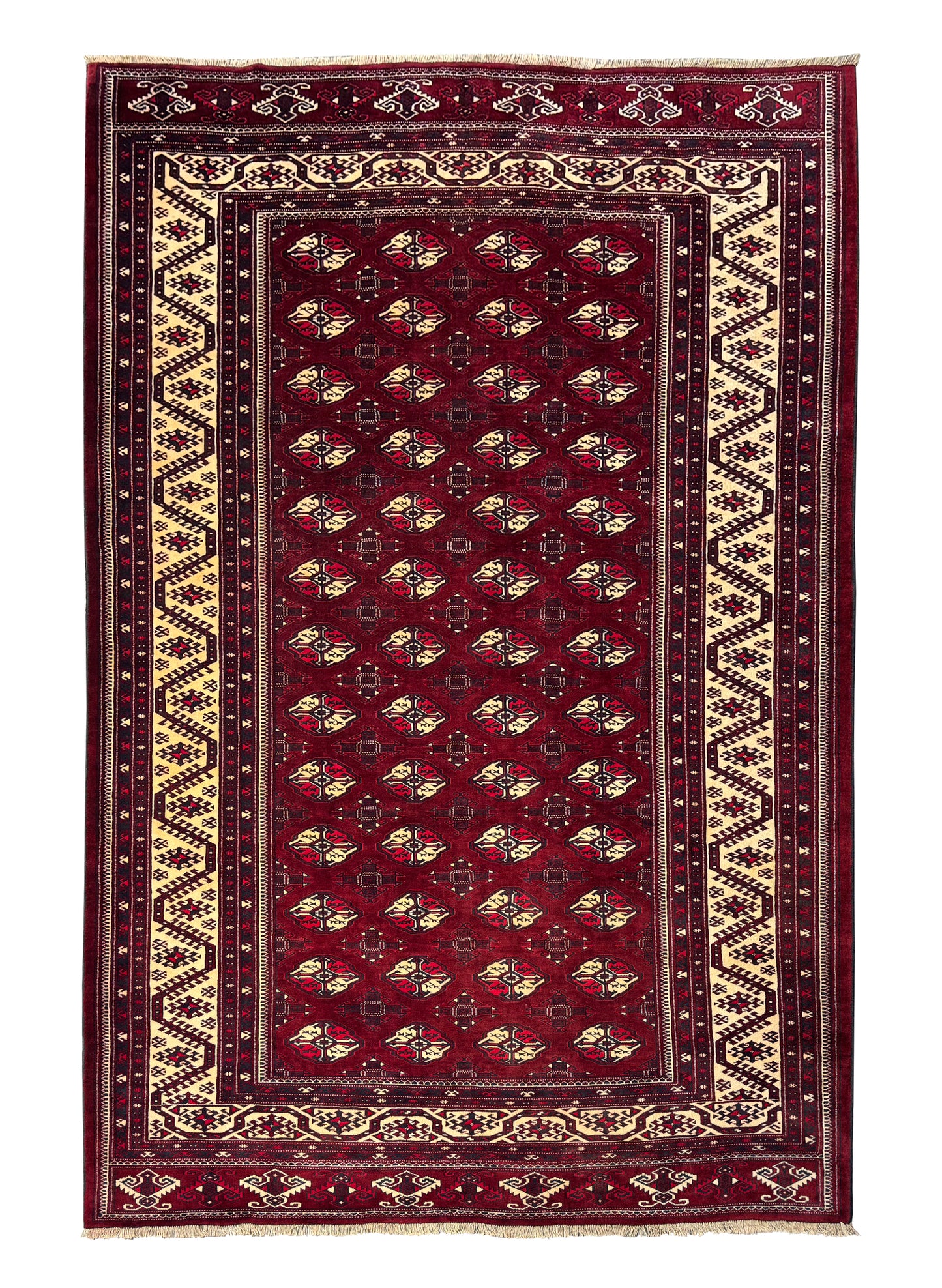 Yamut Turkaman, all wool construction  405x236 cm | Rug# 4056