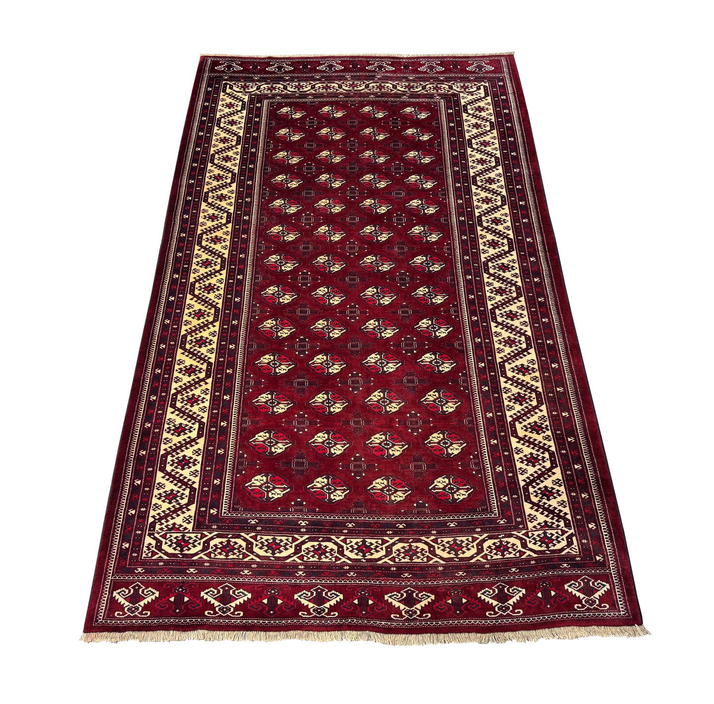 Yamut Turkaman, all wool construction  405x236 cm | Rug# 4056