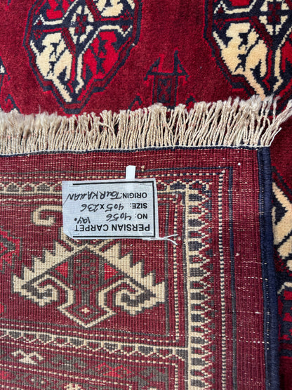 Yamut Turkaman, all wool construction  405x236 cm | Rug# 4056