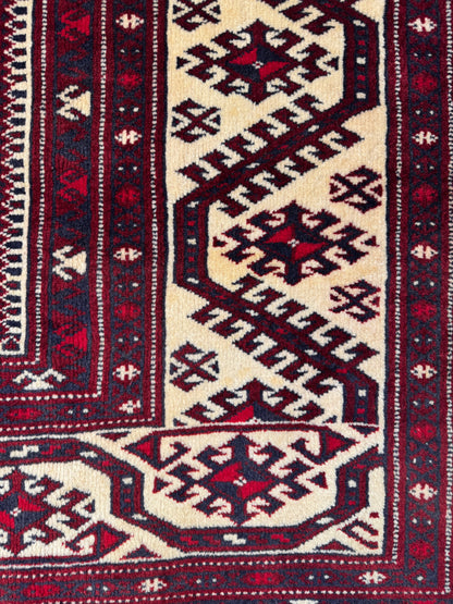 Yamut Turkaman, all wool construction  405x236 cm | Rug# 4056