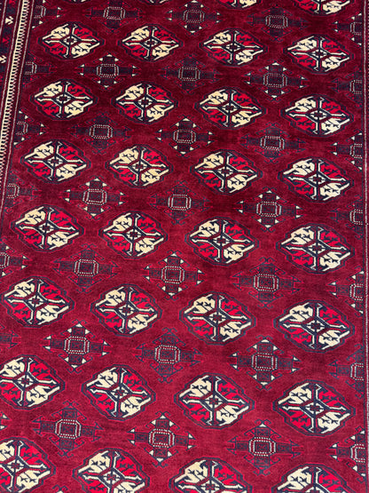 Yamut Turkaman, all wool construction  405x236 cm | Rug# 4056