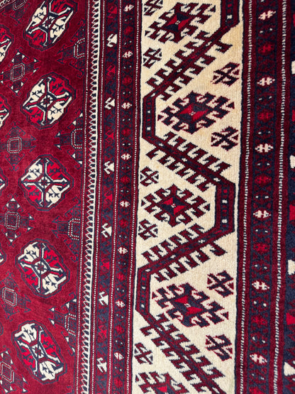 Yamut Turkaman, all wool construction  405x236 cm | Rug# 4056