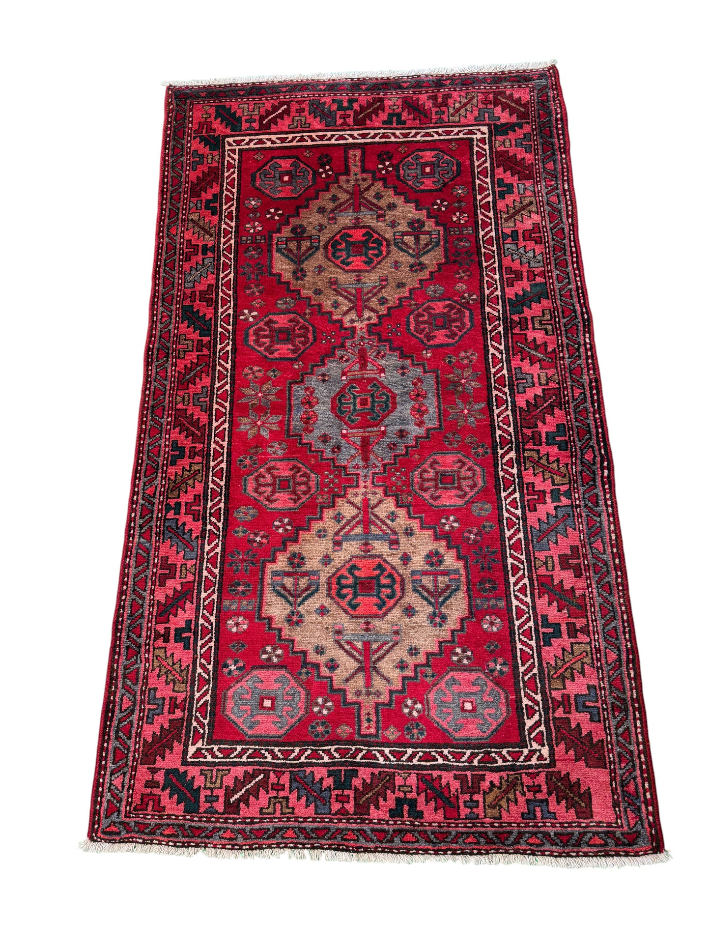 Khamseh-Hamedan, Persia 195x108 cm | Rug# 4089