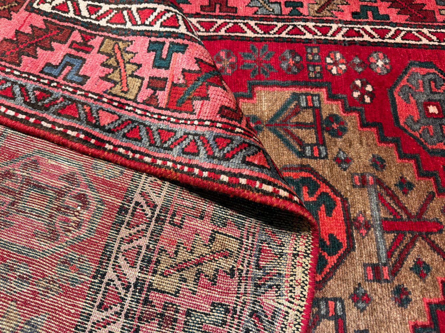Khamseh-Hamedan, Persia 195x108 cm | Rug# 4089