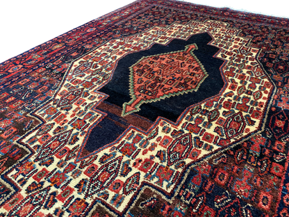 Vintage Kurdi Senneh Rug – Rare Kurdish Piece 182x123cm | Rug# 4095