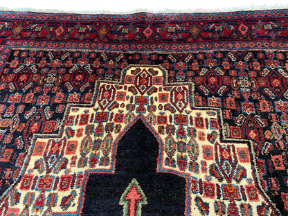 Vintage Kurdi Senneh Rug – Rare Kurdish Piece 182x123cm | Rug# 4095
