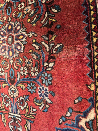 Vintage Jozan Sarouk poshtie, circa 1960, Persia, 86x72cm | Rug# 4115
