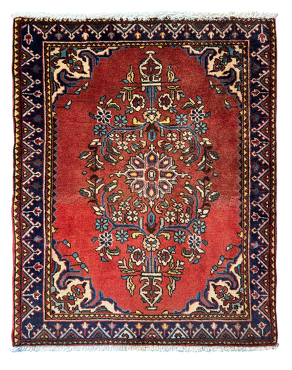 Vintage Jozan Sarouk poshtie, circa 1960, Persia, 86x72cm | Rug# 4115