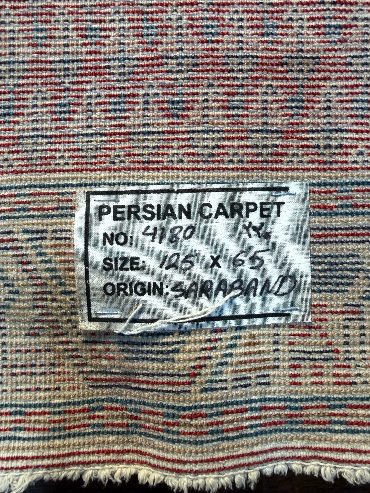 Vintage Sarouk poshtie, circa 1960,125x65cm | Rug# 4180