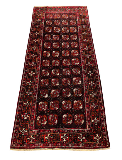 Vintage Kurdi Balouch, NE Persia 327x122 cm | Rug# 4246