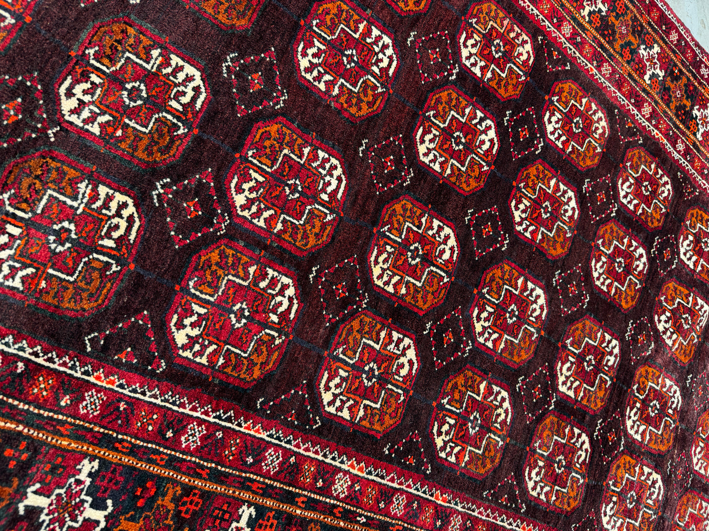 Vintage Kurdi Balouch, NE Persia 327x122 cm | Rug# 4246
