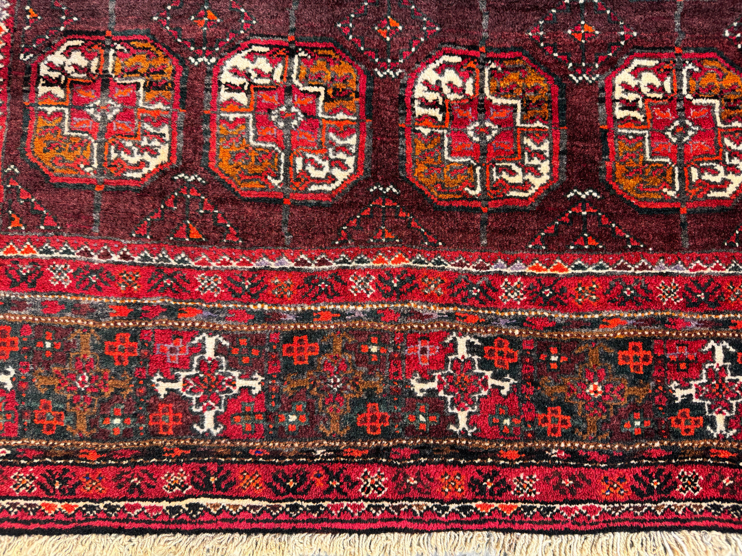Vintage Kurdi Balouch, NE Persia 327x122 cm | Rug# 4246