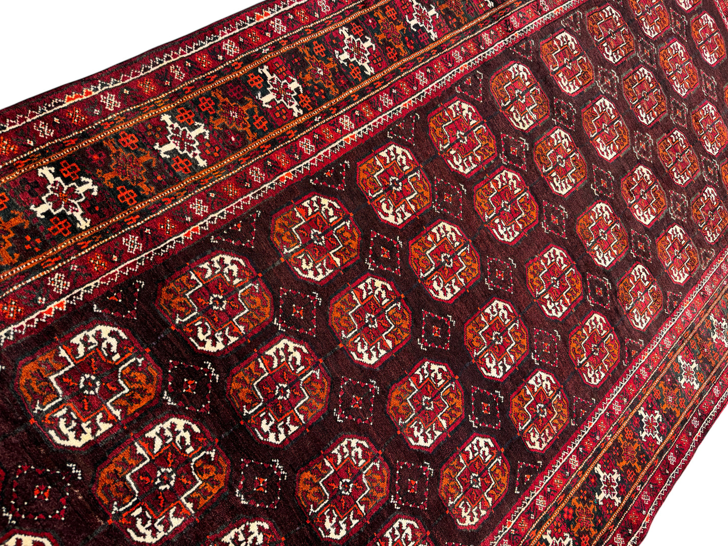 Vintage Kurdi Balouch, NE Persia 327x122 cm | Rug# 4246