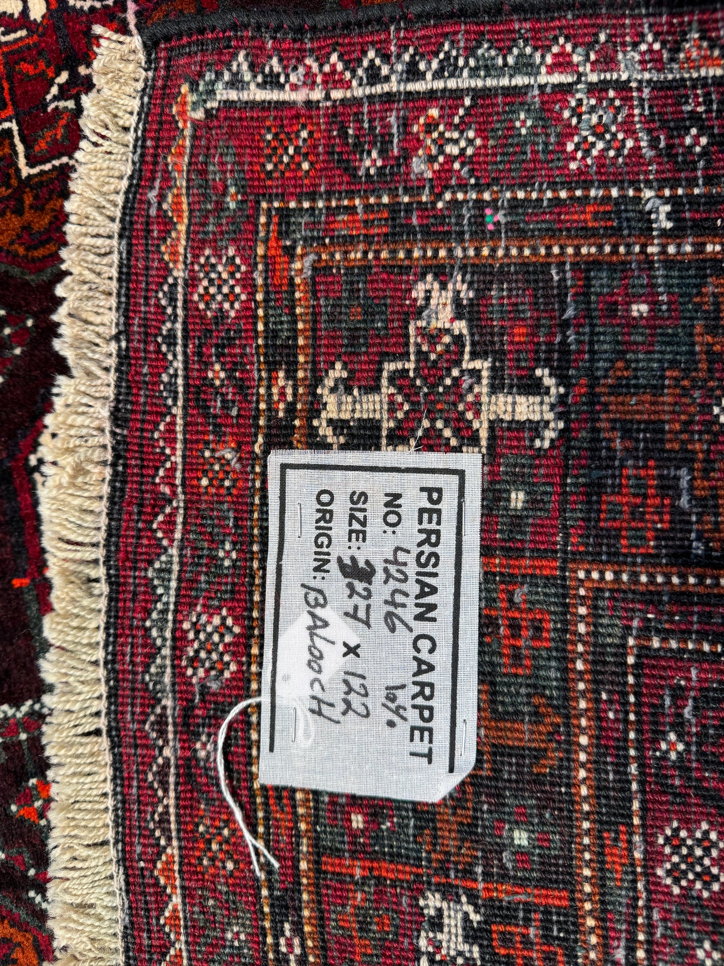 Vintage Kurdi Balouch, NE Persia 327x122 cm | Rug# 4246