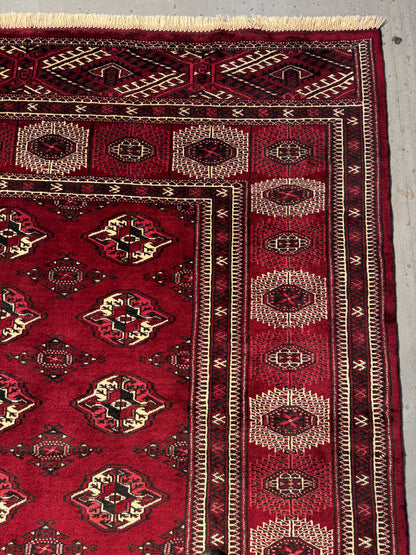 Persian Yamut clan Turkaman 397x236 cm | Rug# 4355