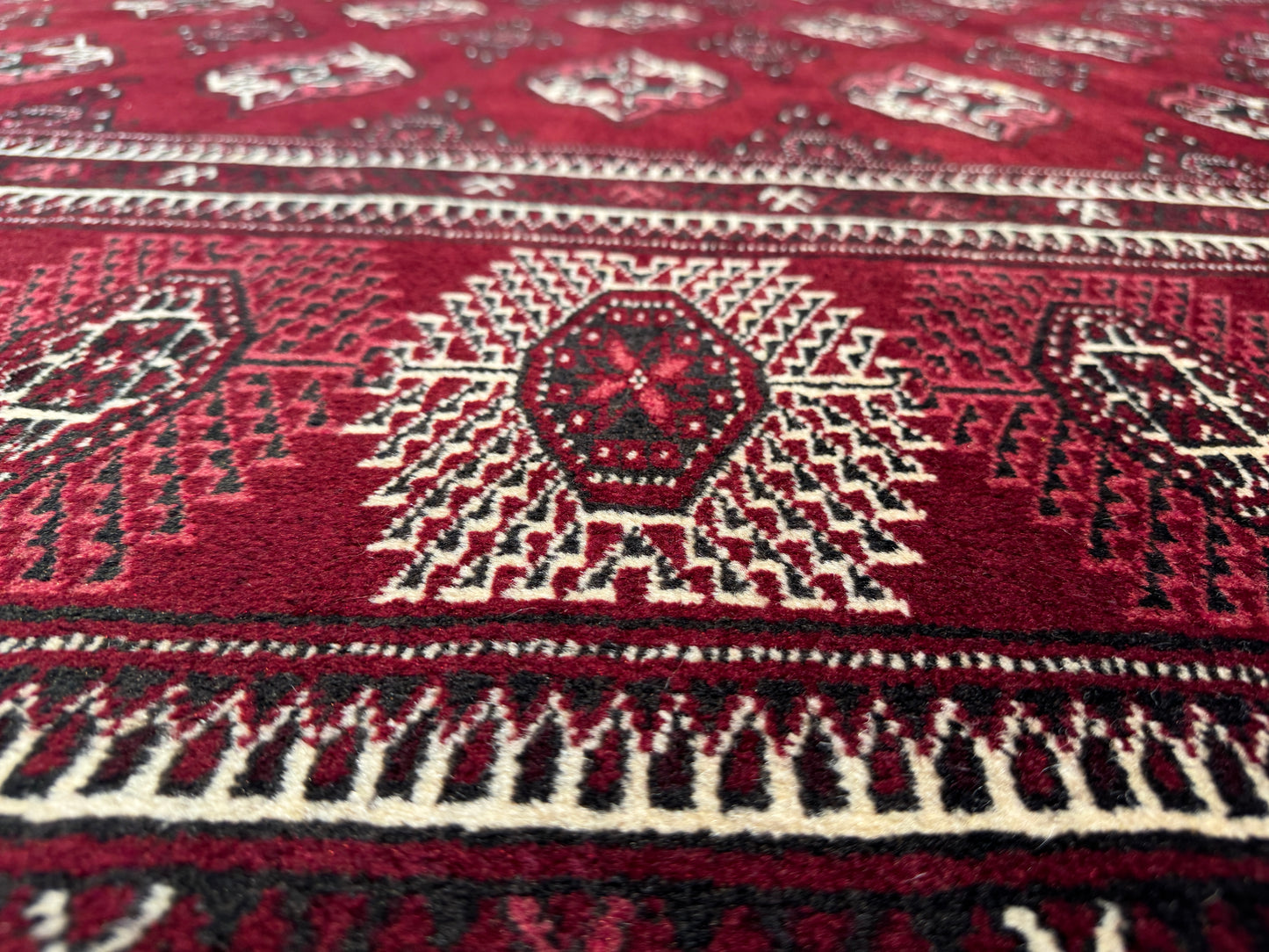 Persian Yamut clan Turkaman 397x236 cm | Rug# 4355