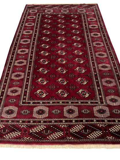 Persian Yamut clan Turkaman 397x236 cm | Rug# 4355