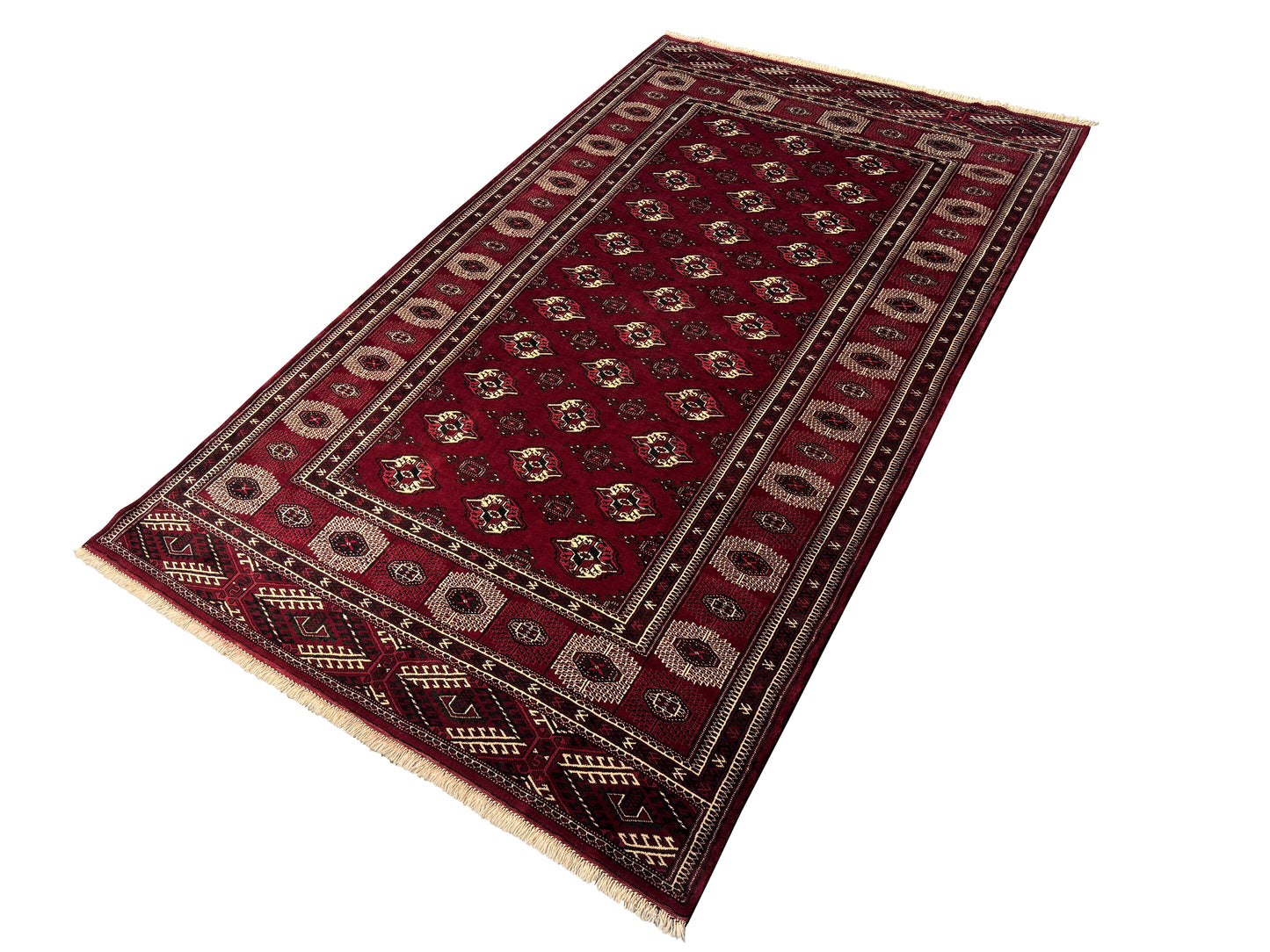 Persian Yamut clan Turkaman 397x236 cm | Rug# 4355