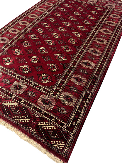 Persian Yamut clan Turkaman 397x236 cm | Rug# 4355