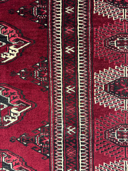 Persian Yamut clan Turkaman 397x236 cm | Rug# 4355