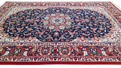 Extremely fine  unique Isfehan, Valizadeh signature  240x151 cm | Rug# 4430