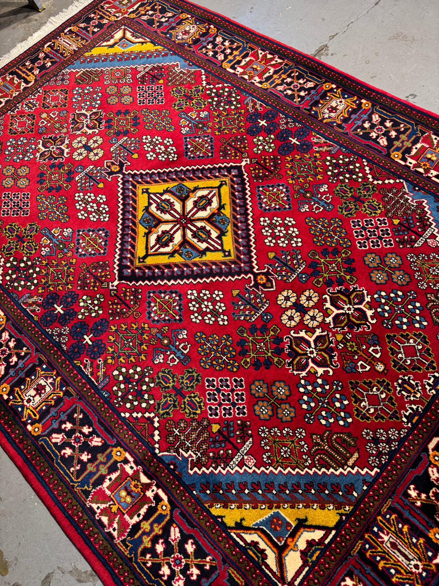 Hand-knotted Khossrowabad-Meimeh , Persia 191x132cm | Rug# 5603